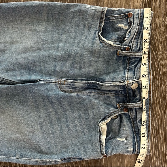 Abercrombie & Fitch Ankle Straight Ultra High Rise Blue Jeans Size 26 2 Short - Picture 9 of 11